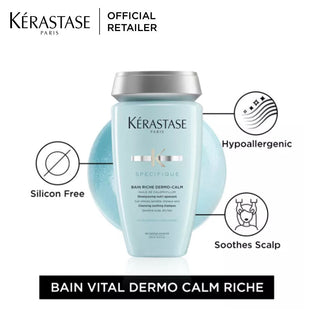 Kerastase Specifique Bain Riche Dermo Calm 250ml-Leekaja Beauty Salon | Best Hair Salon Singapore