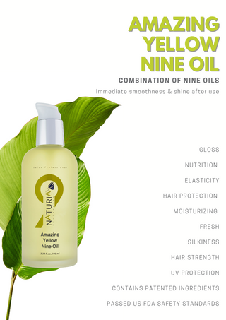 Naturia Amazing Yellow Nine Oil 100ml-Leekaja Beauty Salon | Best Hair Salon Singapore